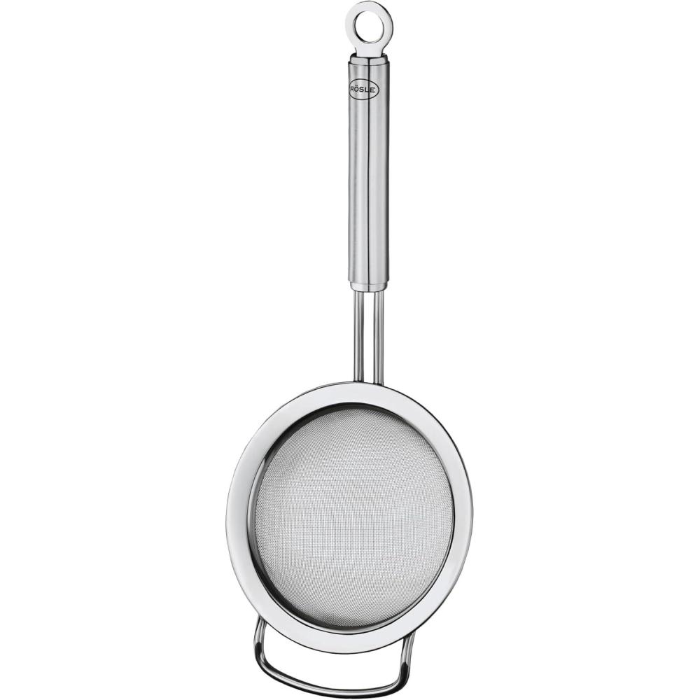 image:imageRsle Stainless Steel Round Handle Kitchen Strainer Fine Mesh 47inchSilverFine Mesh