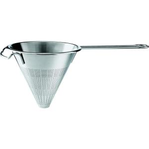 Rösle Stainless Steel Round Handle Kitchen Strainer, Fine Mesh, 4.7-inch,Silver(Conical)