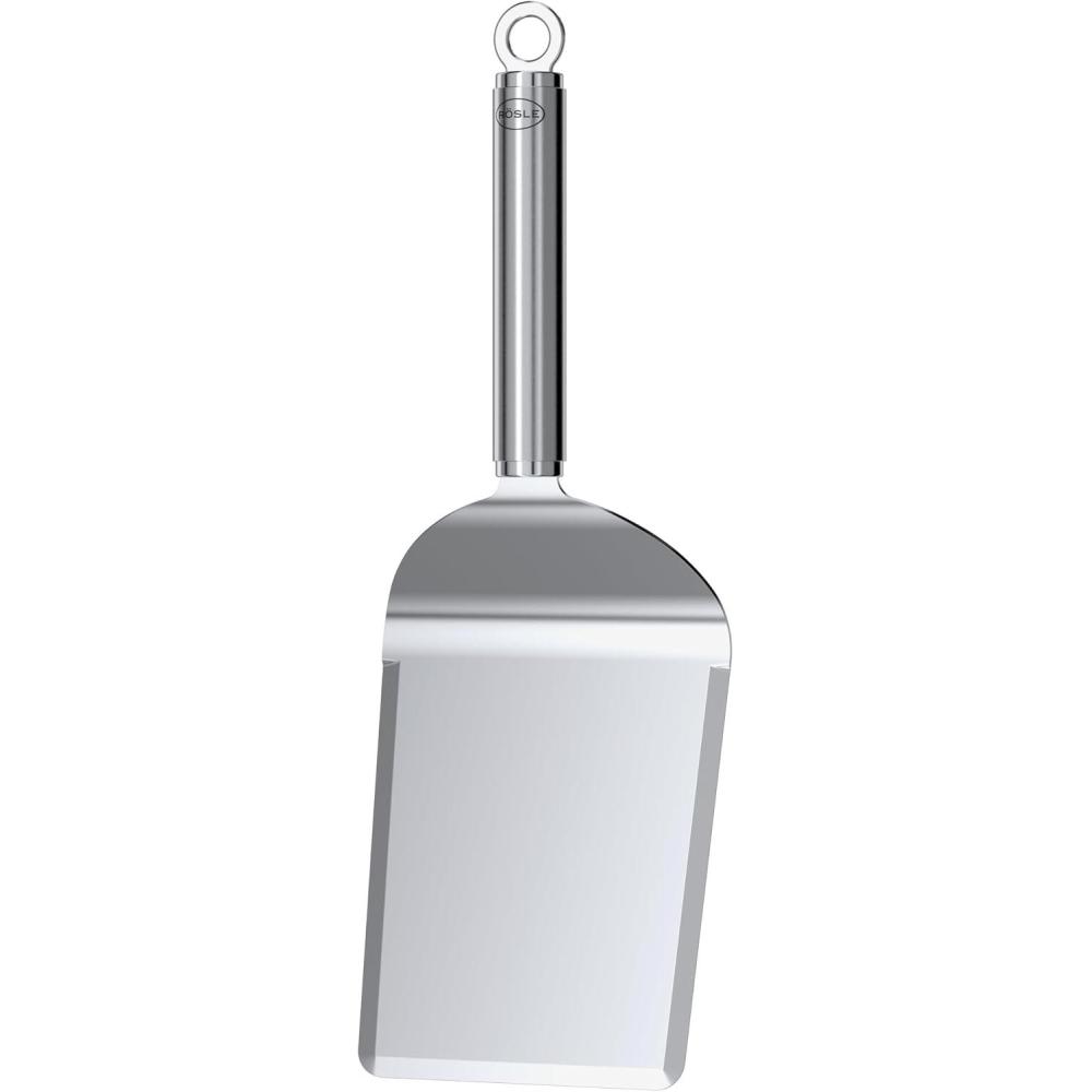 image:imageRSLE plancha Wide Spatula BBQ Spatula with Rounded Corners for Turning Meat and Vegetables 1810 Stainless Steel Dishwasher SafeWide Plancha Spatula